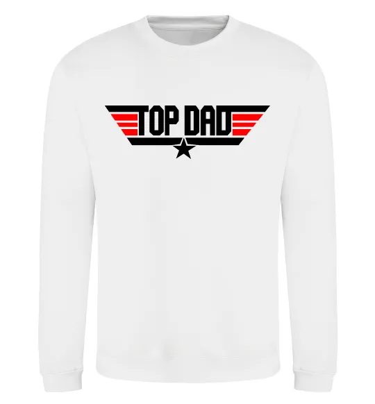 Свитшот Top dad Белый фото