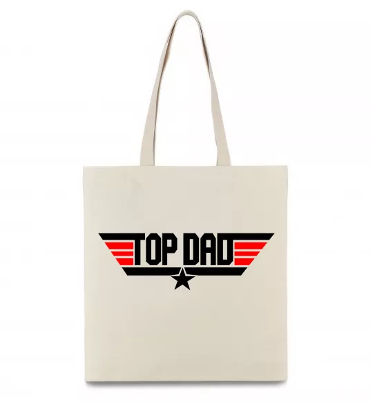 Еко-сумка Top dad Бежевий фото
