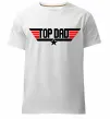 Мужская премиум футболка Top dad Белый фото