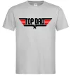 Чоловіча футболка Top dad Сірий фото