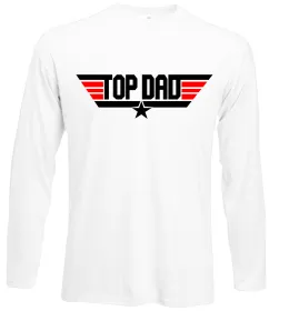 Лонгслив Top dad Белый фото