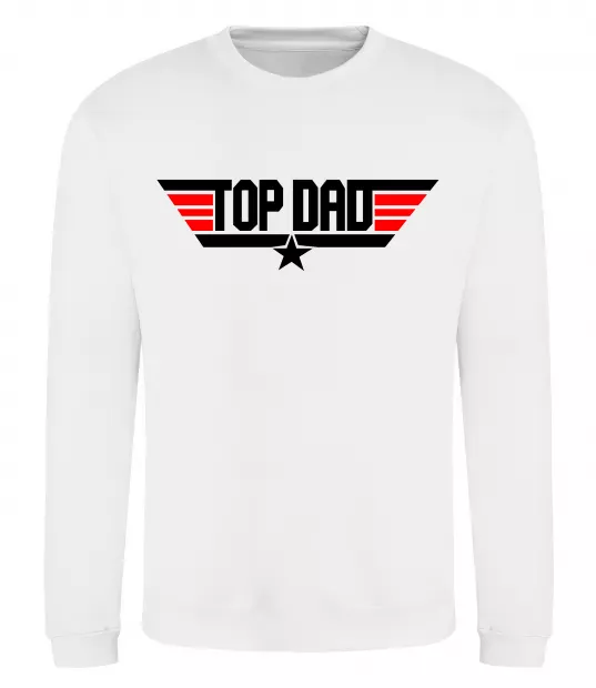 Свитшот Top dad Белый фото