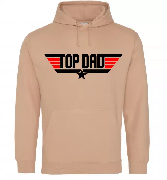 Чоловіча толстовка (худі) Top dad Пісочний фото