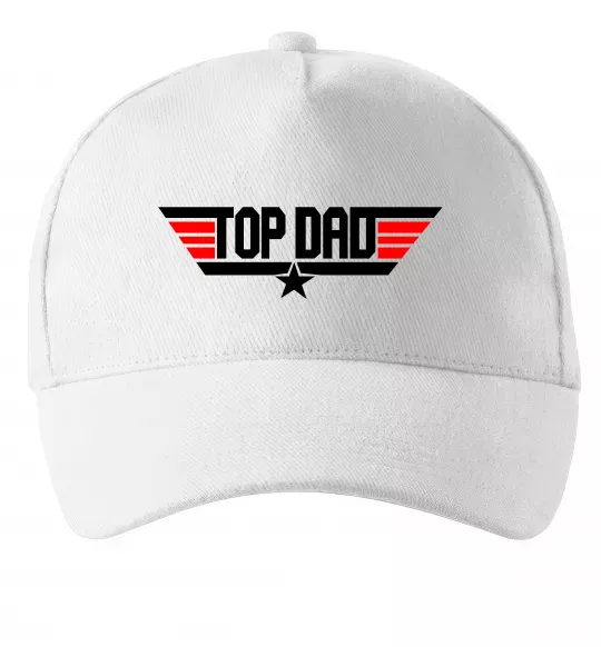 Кепка Top dad Білий фото