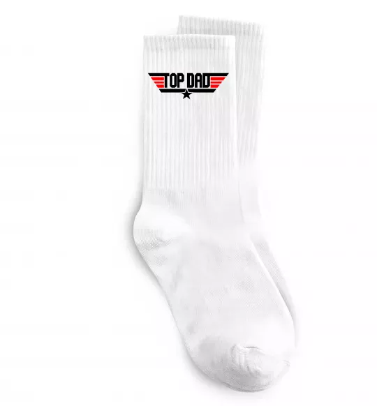 Носки Top dad Белый фото