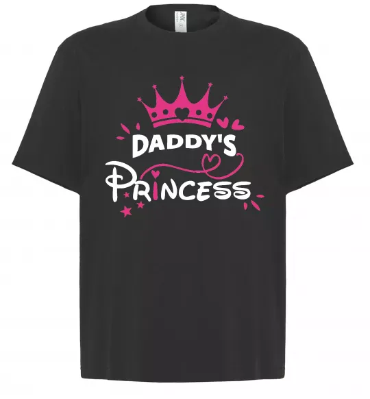 Футболка Оверсайз Daddy`s princess Черный фото