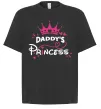Футболка Оверсайз Daddy`s princess Черный фото
