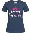 Женская футболка Daddy`s princess Темно-синий фото