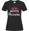 Женская футболка Daddy`s princess Черный фото