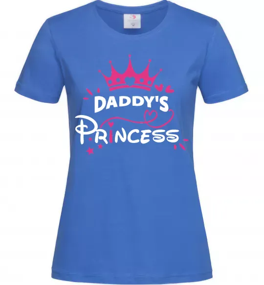 Женская футболка Daddy`s princess Ярко-синий фото