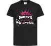Детская футболка Daddy`s princess Черный фото