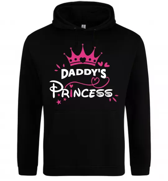 Женская толстовка (худи) Daddy`s princess Черный фото