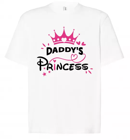 Футболка Оверсайз Daddy`s princess Белый фото