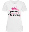 Женская футболка Daddy`s princess Белый фото