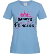Женская футболка Daddy`s princess Голубой фото