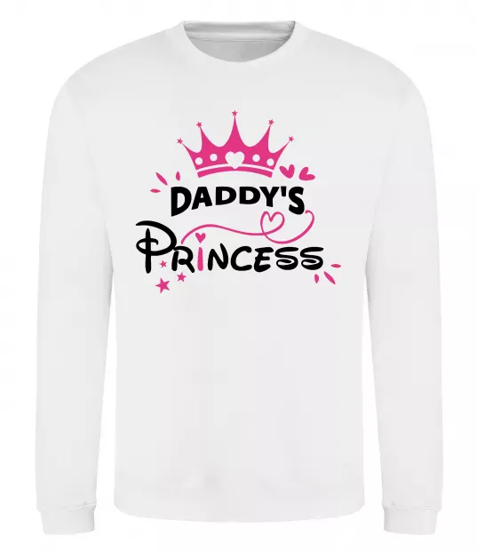 Свитшот Daddy`s princess Белый фото