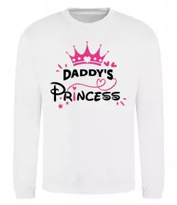Свитшот Daddy`s princess Белый фото