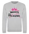 Свитшот Daddy`s princess Серый меланж фото
