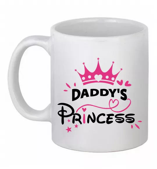 Чашка керамічна Daddy`s princess Білий фото