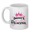 Чашка керамічна Daddy`s princess Білий фото