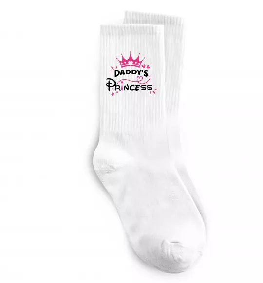 Шкарпетки Daddy`s princess Білий фото