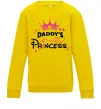 Дитячий світшот Daddy`s princess Сонячно жовтий фото