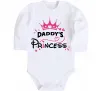 Дитячий бодік Daddy`s princess Білий Дитячий бодік Daddy`s princess Білий фото