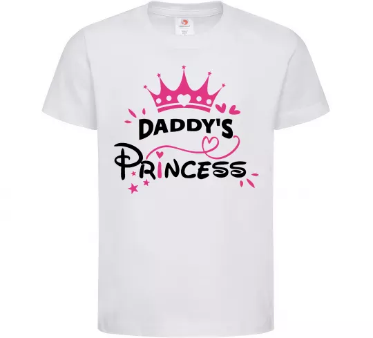 Детская футболка Daddy`s princess Белый фото
