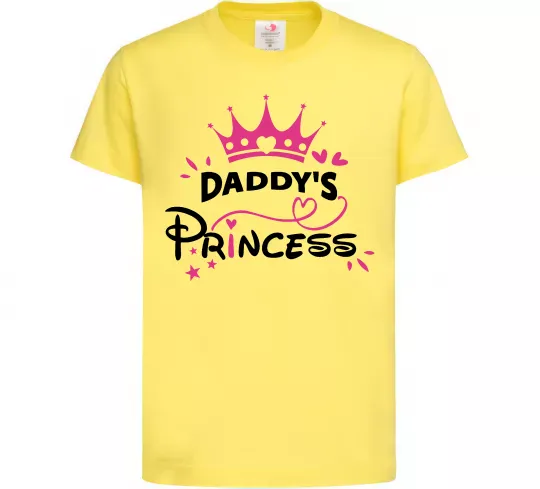 Детская футболка Daddy`s princess Лимонный фото