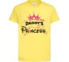 Детская футболка Daddy`s princess Лимонный фото