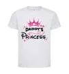 Дитяча футболка Daddy`s princess Білий фото