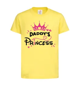 Детская футболка Daddy`s princess Лимонный фото