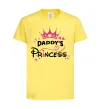 Дитяча футболка Daddy`s princess Лимонний фото