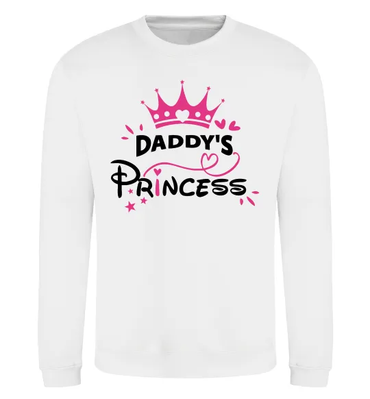 Свитшот Daddy`s princess Белый фото