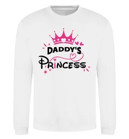 Свитшот Daddy`s princess Белый фото