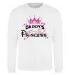Свитшот Daddy`s princess Белый фото