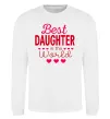 Світшот Best daughter in world Білий фото
