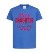 Дитяча футболка Best daughter in world Яскраво-синій фото