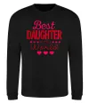 Свитшот Best daughter in world Черный фото