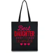 Эко-сумка Best daughter in world Черный фото