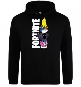 Чоловіча толстовка (худі) Fortnite logo Сірий меланж фото