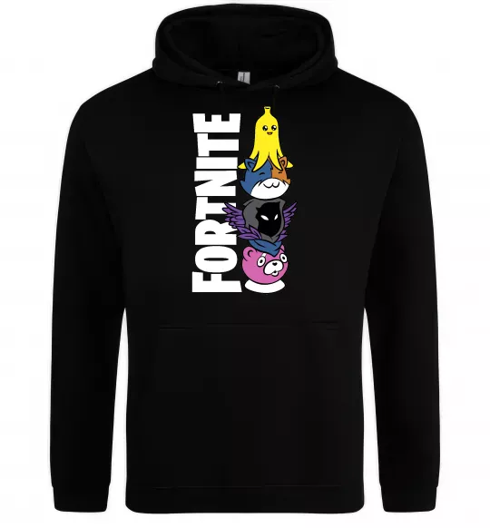 Женская толстовка (худи) Tiny Fortnite Черный фото
