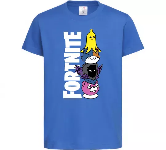 Дитяча футболка Tiny Fortnite Яскраво-синій фото