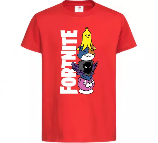 Дитяча футболка Tiny Fortnite Червоний фото