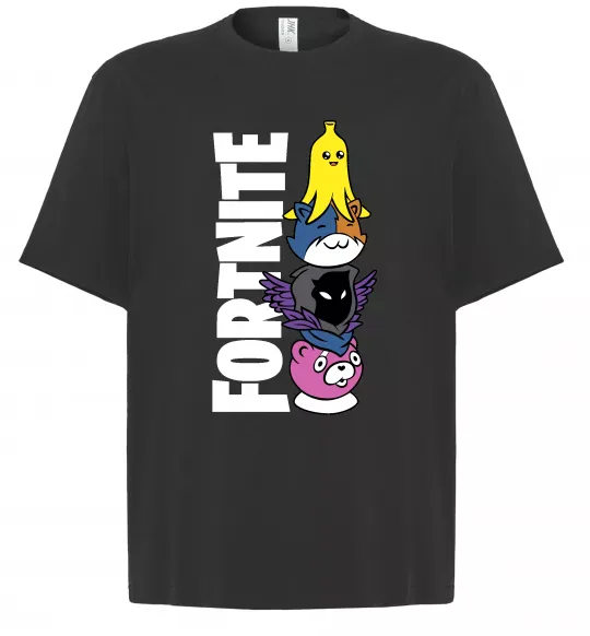 Футболка Оверсайз Tiny Fortnite Чорний фото