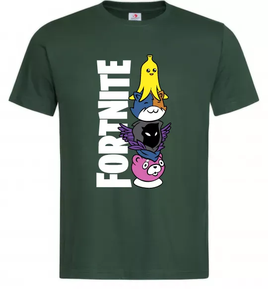 Мужская футболка Tiny Fortnite Темно-зеленый фото
