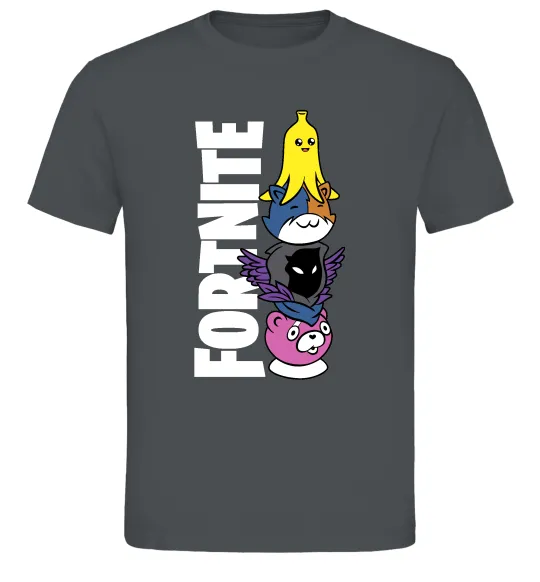 Мужская футболка Tiny Fortnite Графит фото