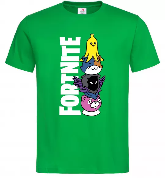 Мужская футболка Tiny Fortnite Зеленый фото