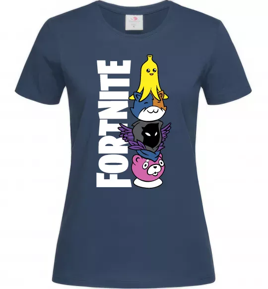 Жіноча футболка Tiny Fortnite Темно-синій фото