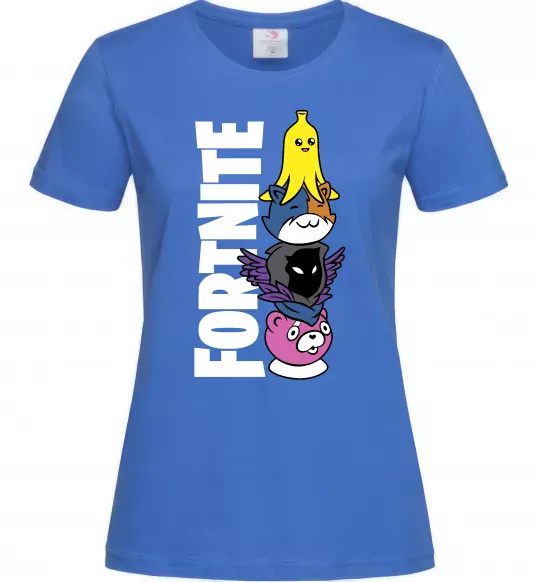 Жіноча футболка Tiny Fortnite Яскраво-синій фото